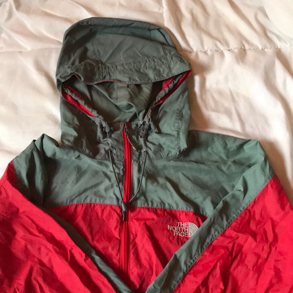 The North Face rain jacket ( red & gray ) - Picture 3 of 3